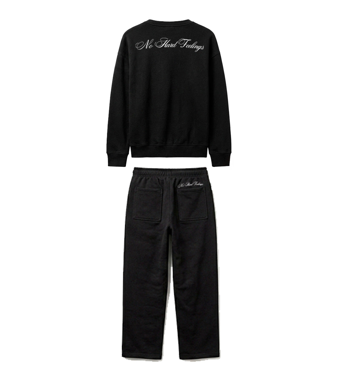 No Hard Feelings Set Black — Crewneck + Pant