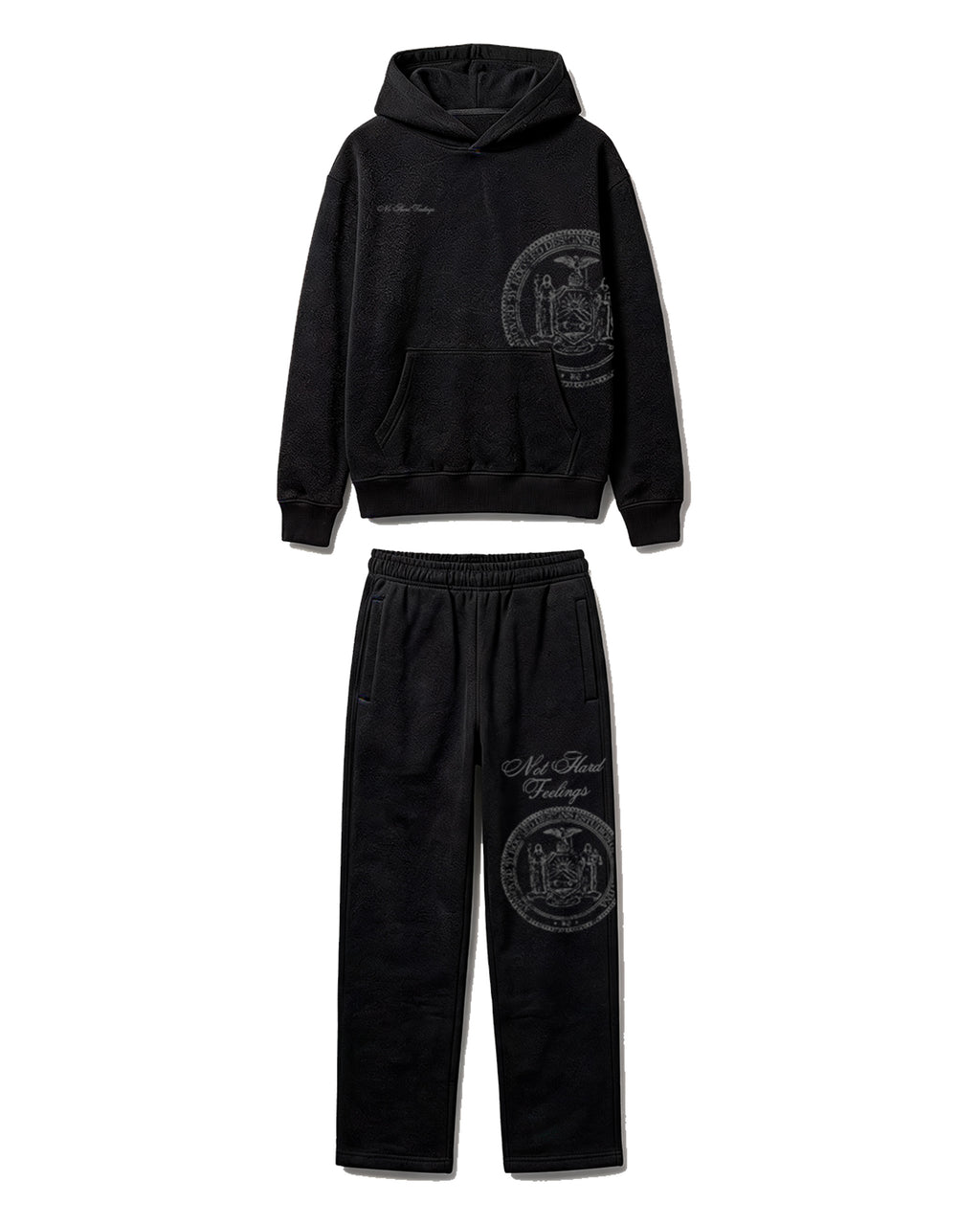 NYC Seal Set Black — Hoodie + Pant