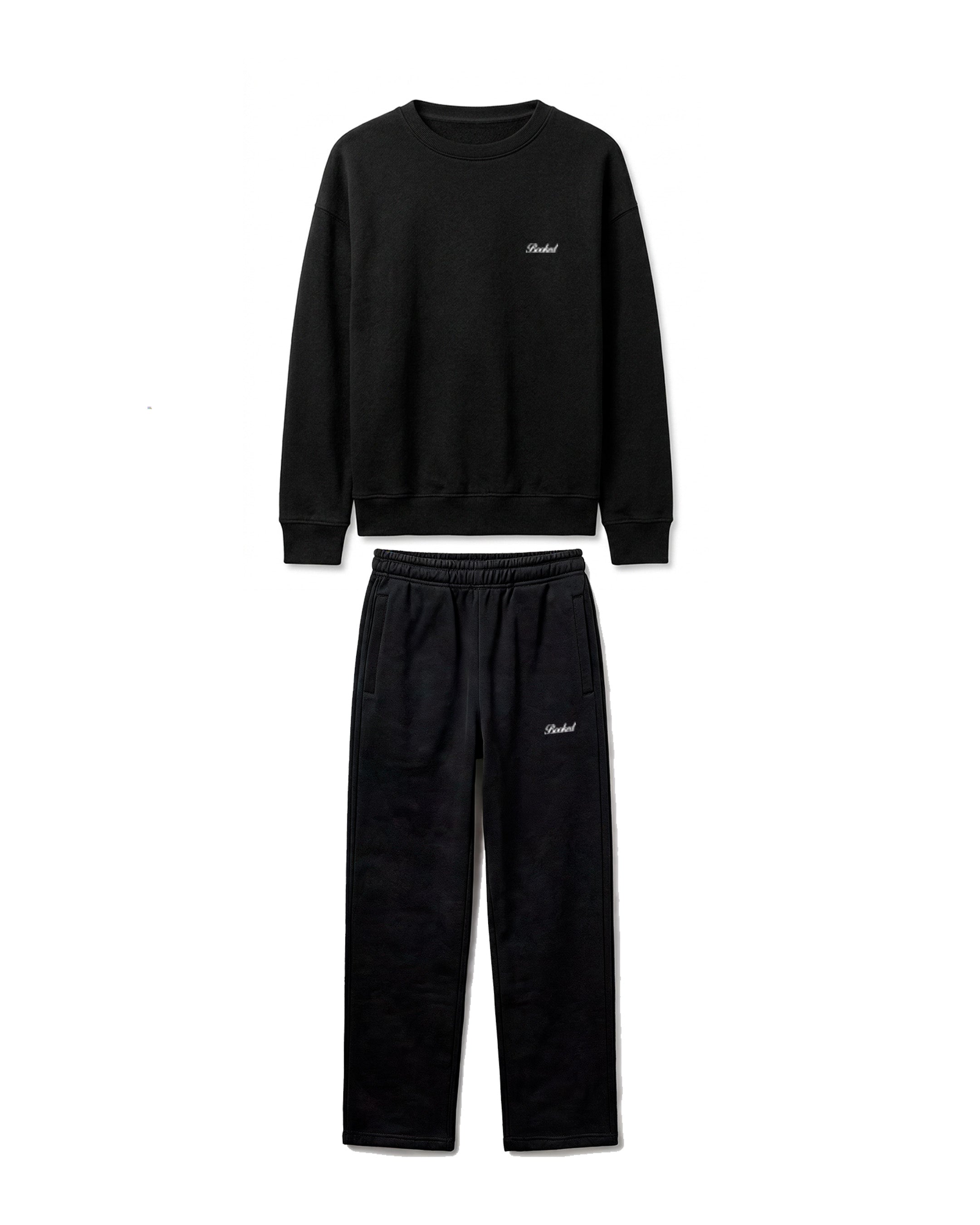 No Hard Feelings Set Black — Crewneck + Pant